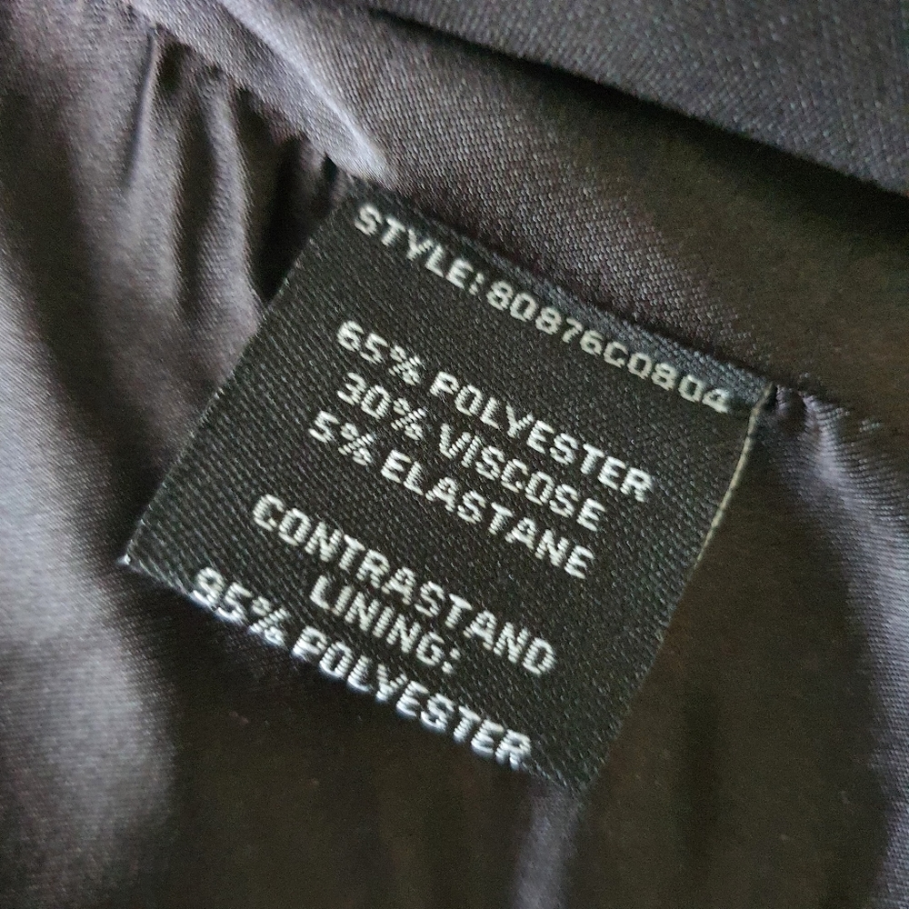 Events Black V Neck Button Up Crop Vest Size 14 - Picture 8 of 9